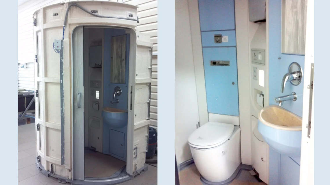 Санитарный модуль для пассажирских вагонов